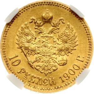 Russia 10 Roubles 1900 ФЗ NGC MS 62