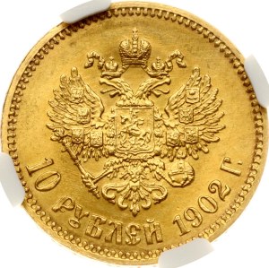 Russia 10 Roubles 1902 АР NGC MS 62