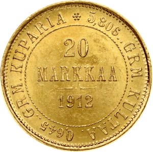 Russia for Finland 20 Markkaa 1912 S