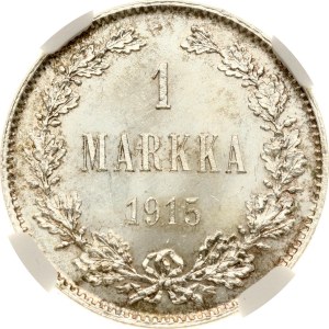 Russia For Finland 1 Markka 1915 S NGC MS 65