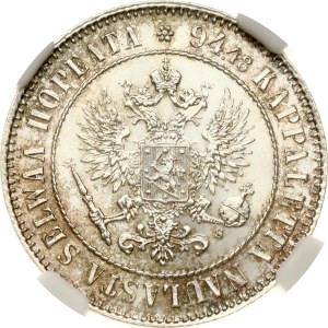 Russia For Finland 1 Markka 1915 S NGC MS 65