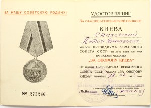 Russia USSR Medal For the Defense of Kyiv