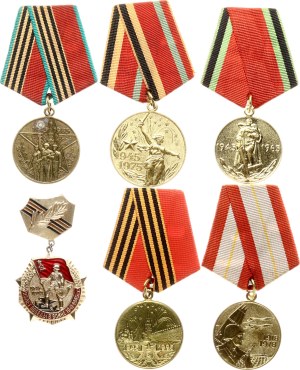 Russia USSR Medals Lot of 6 pcs