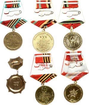 Russia USSR Medals Lot of 6 pcs