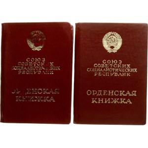 Russia USSR Order of Labor Glory II & III class № 11099, 14994 Lot of 2 orders