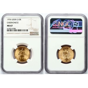 Russia USSR 1 Chervonets 1976 NGC MS 67