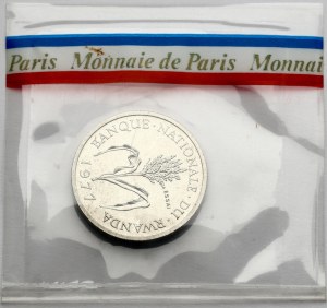 Rwanda 1 Franc 1977 Essai