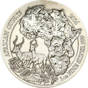 Rwanda 50 Francs 2014 Impala