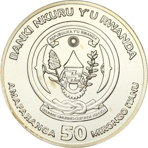 Rwanda 50 Francs 2014 Impala