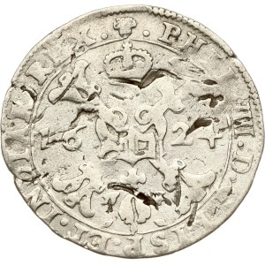 Spanish Netherlands Brabant 1/4 Patagon 1624 Brussels