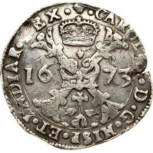 Spanish Netherlands Brabant Patagon 1673 Brussels (R1)