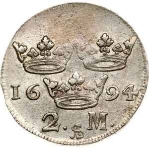 Sweden 2 Mark 1694