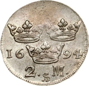 Sweden 2 Mark 1694