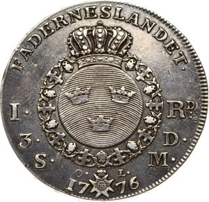 Sweden 1 Riksdaler 1776 OL