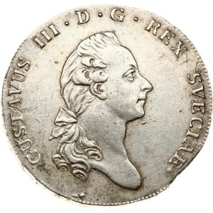 Sweden 1 Riksdaler 1777 OL