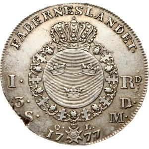 Sweden 1 Riksdaler 1777 OL