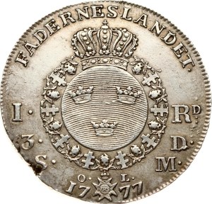 Sweden 1 Riksdaler 1777 OL