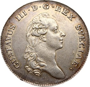 Sweden 1 Riksdaler 1782 OL