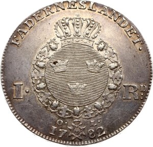 Sweden 1 Riksdaler 1782 OL