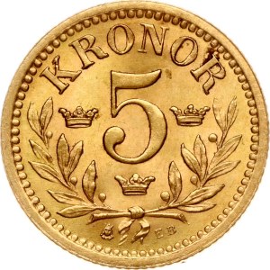 Sweden 5 Kronor 1901 EB