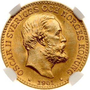 Sweden 10 Kronor 1901 EB NGC MS 65
