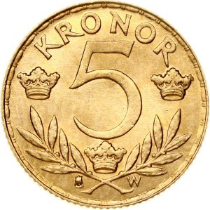Sweden 5 Kronor 1920 W