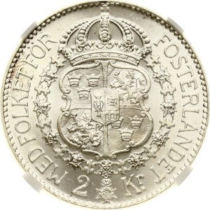 Sweden 2 Kronor 1938 G NGC MS 65★