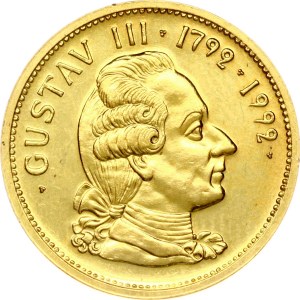 Sweden 1000 Kronor ND (1992) Death of King Gustav III