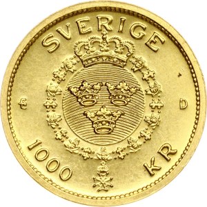 Sweden 1000 Kronor ND (1992) Death of King Gustav III