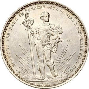 Switzerland 5 Francs 1879 Basel Shooting Festival