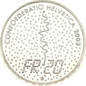Switzerland 5 Francs 2003 B St. Moritz PCGS PR 68 DCAM