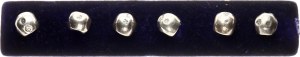 Thailand Silver Bahts ND (1851-1860) bullet money on the mount Lot of 6 pcs