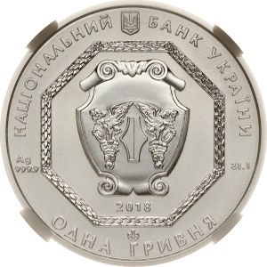 Ukraine Hryvnia 2018 Archangel Michael NGC MS 70 TOP POP