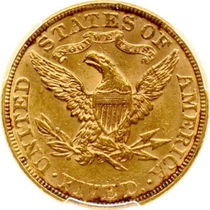 USA 5 Dollars 1884 PCGS AU 58