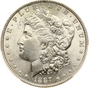 USA Morgan Dollar 1887 PCGS MS 63