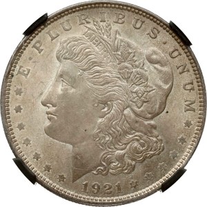 USA Morgan Dollar 1921 NGC MS 63