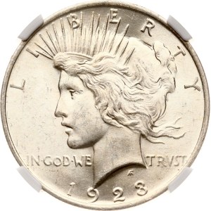 USA Peace Dollar 1923 NGC MS 63