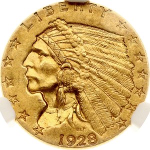 USA 2½ Dollars 1928 NGC MS 63