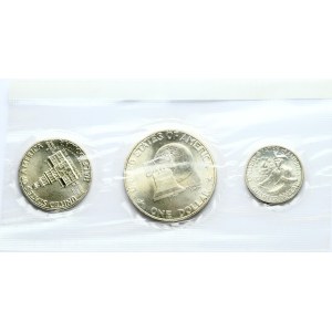 USA 1/4 - 1 Dollar 1976 S Bicentennial Set Lot of 3 Coins