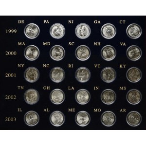 USA ¼ Dollar 1999-2008 Set Lot of 50 coins