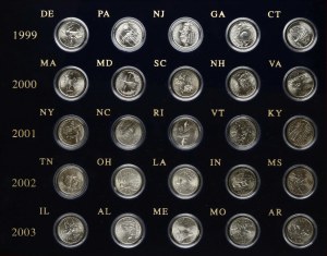 USA ¼ Dollar 1999-2008 Set Lot of 50 coins