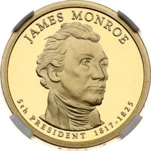 USA 1 Dollar 2008 S James Monroe NGC PF 70 ULTRA CAMEO TOP POP