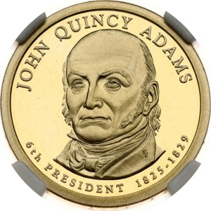 USA 1 Dollar 2008 S John Quincy Adams NGC PF 70 ULTRA CAMEO TOP POP