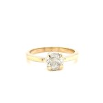 YELLOW GOLD RING WITH DIAMONDS - RNG41108