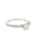 14K WHITE GOLD RING 2.58 GR WITH DIAMONDS - RNG30207