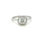 2.54 GR WHITE GOLD RING WITH DIAMONDS - RNG40902