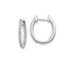 18K GOLD EARRINGS WITH NATURAL DIAMONDS FOR 0.52 CT - 846 NAT