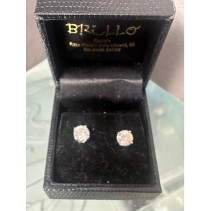 GOLD EARRINGS WITH DIAMONDS