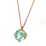 14K ROSE GOLD CHOKER 2.46 GR WITH 2.26 CARATS OF DIAMONDS - PND40301