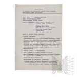 II RP/PSZnZ Libretto di servizio dell'ufficiale e scheda personale 6° reggimento di fanteria della Legione 18° battaglione di fucilieri Lwowski Decorato con Virtuti Militari